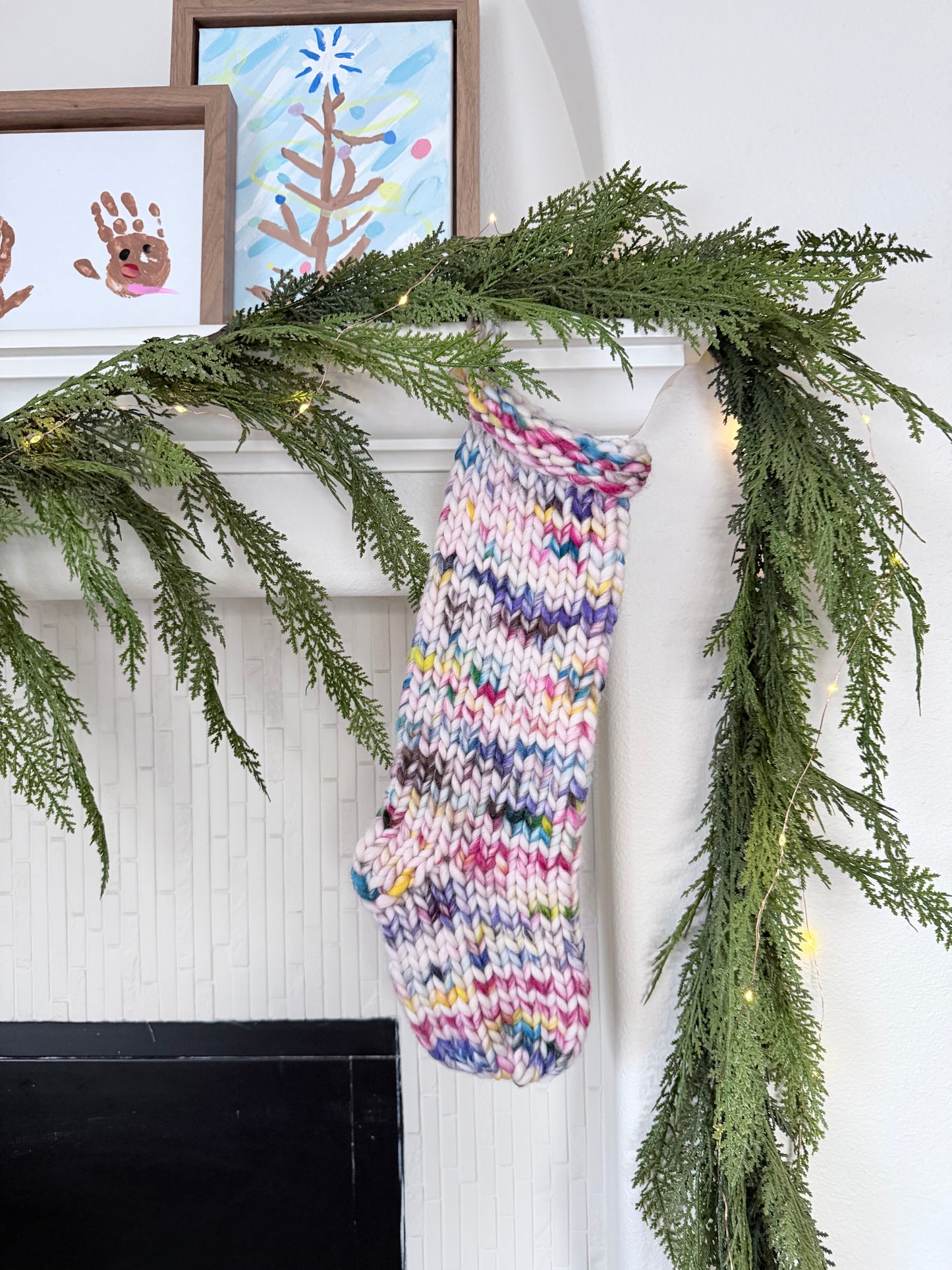 Heirloom Knit Christmas Stocking | Ready to Ship Luxury Handmade Stocking – Sprinkle