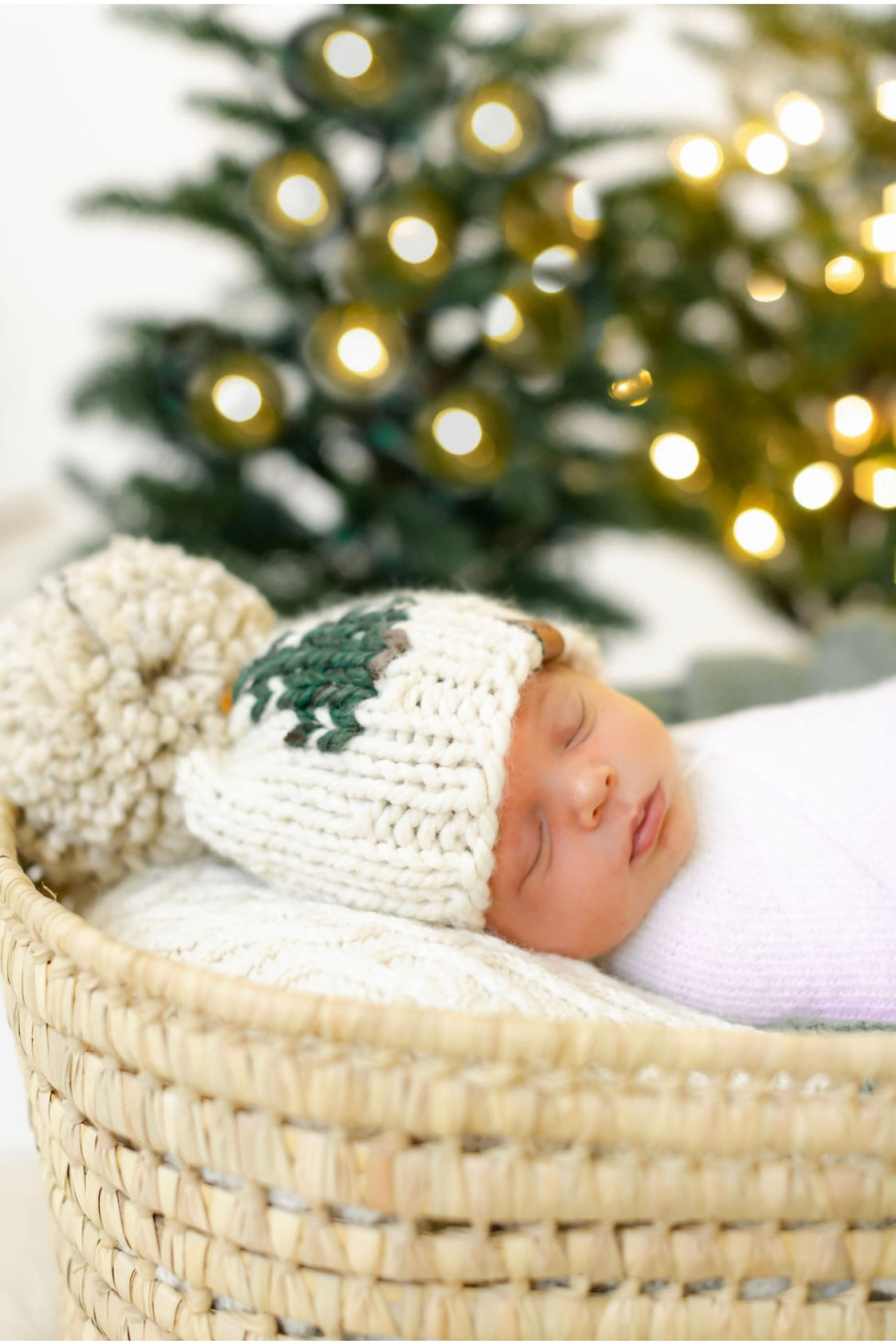 Hand Knit Beanie – Christmas Tree | Pine & Poppy