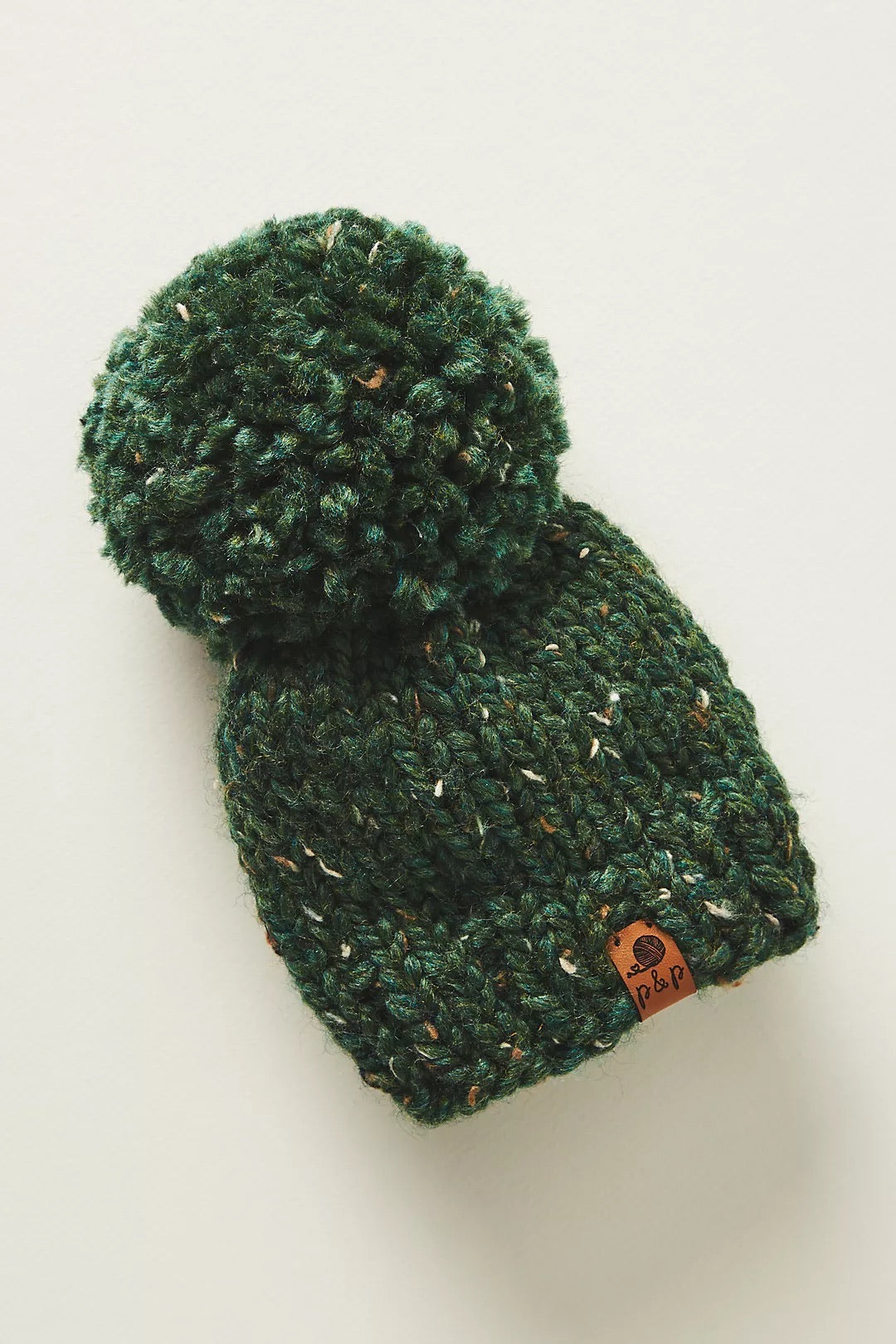 Hand Knit Beanie – Classic Christmas Green | Pine & Poppy