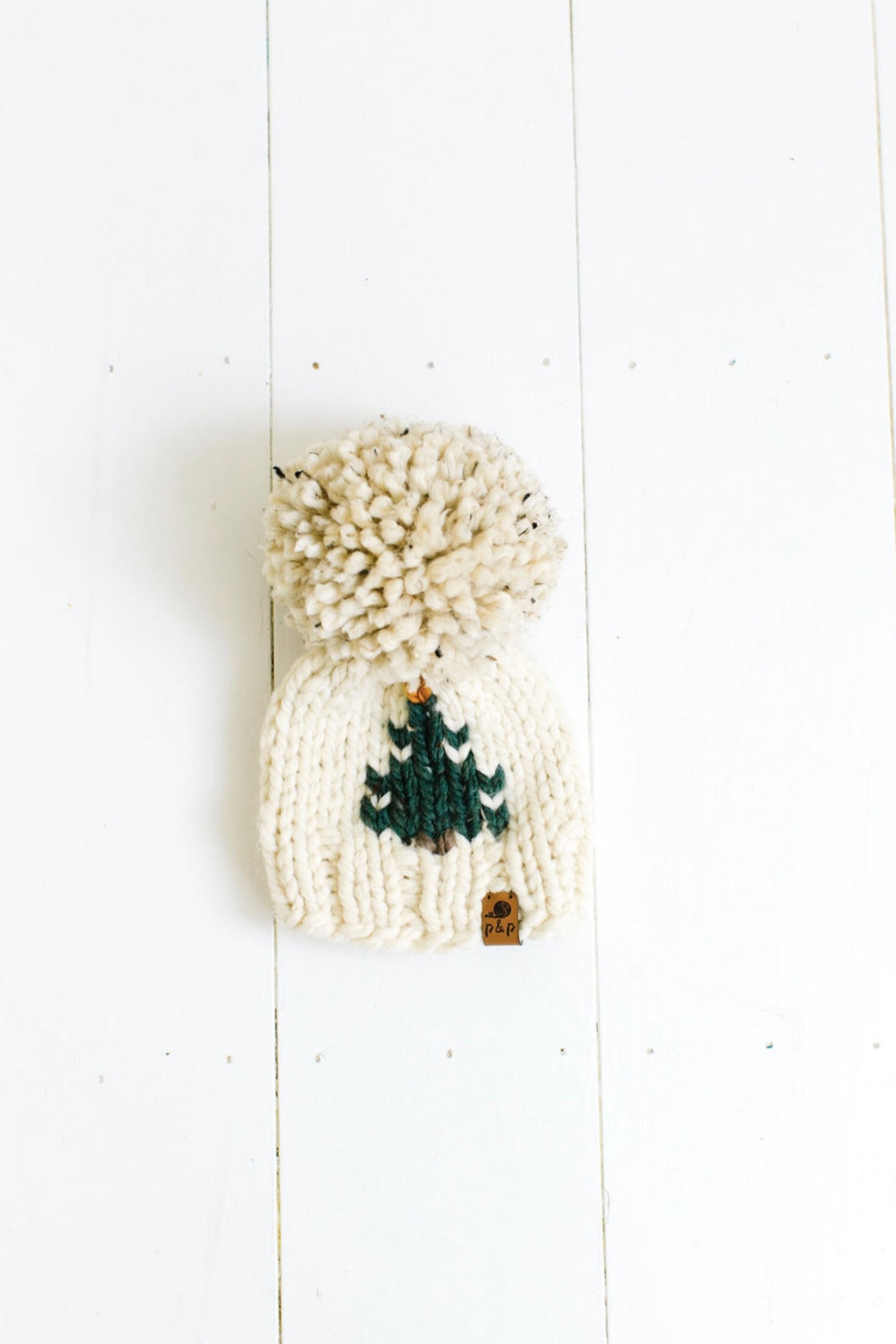 Hand Knit Beanie – Christmas Tree | Pine & Poppy
