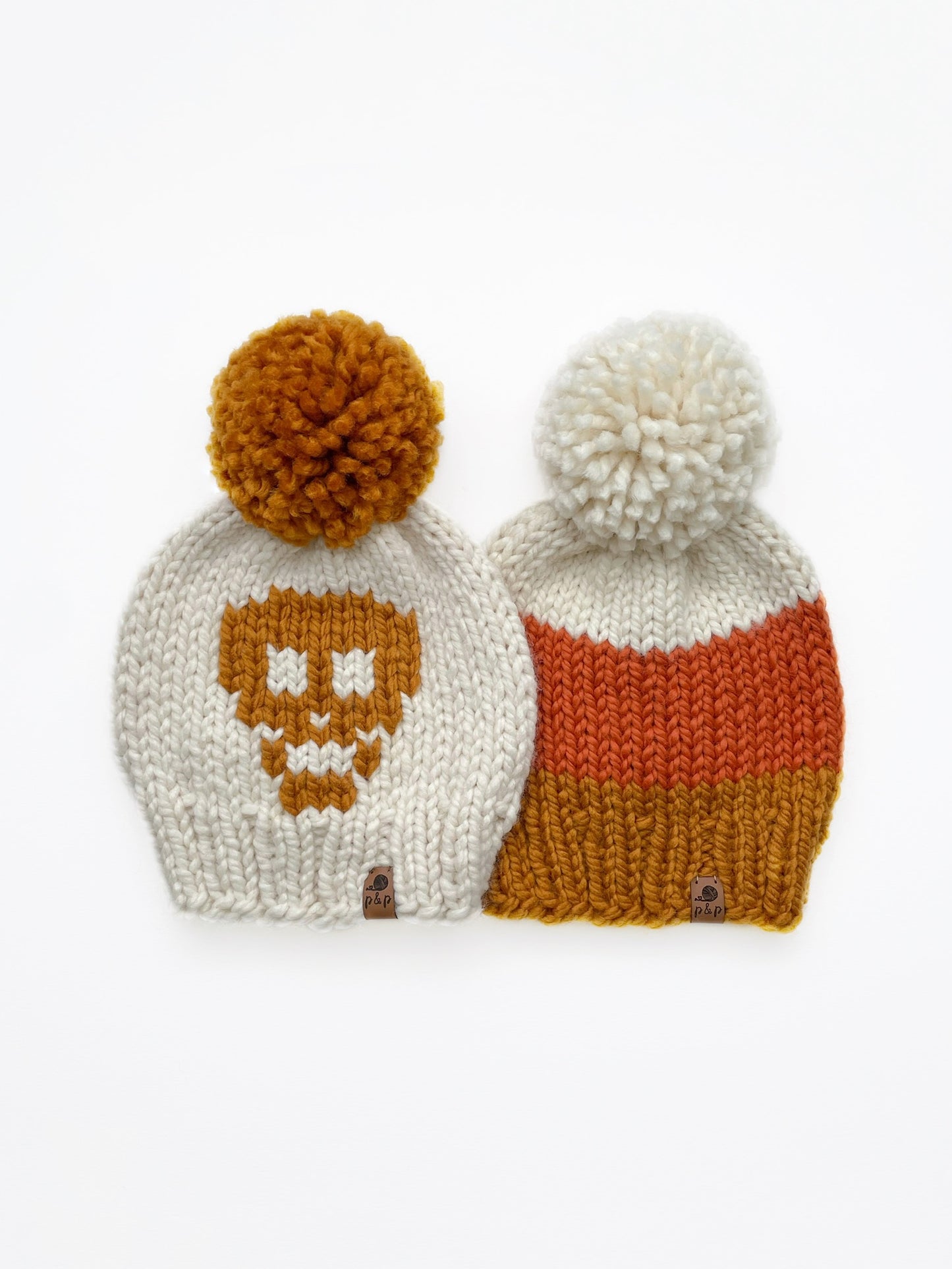 Hand Knit Beanie – Candy Corn | Pine & Poppy