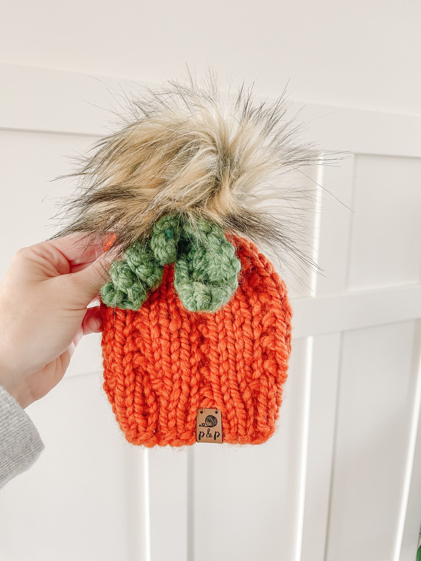 Hand Knit Beanie – Pumpkin | Pine & Poppy