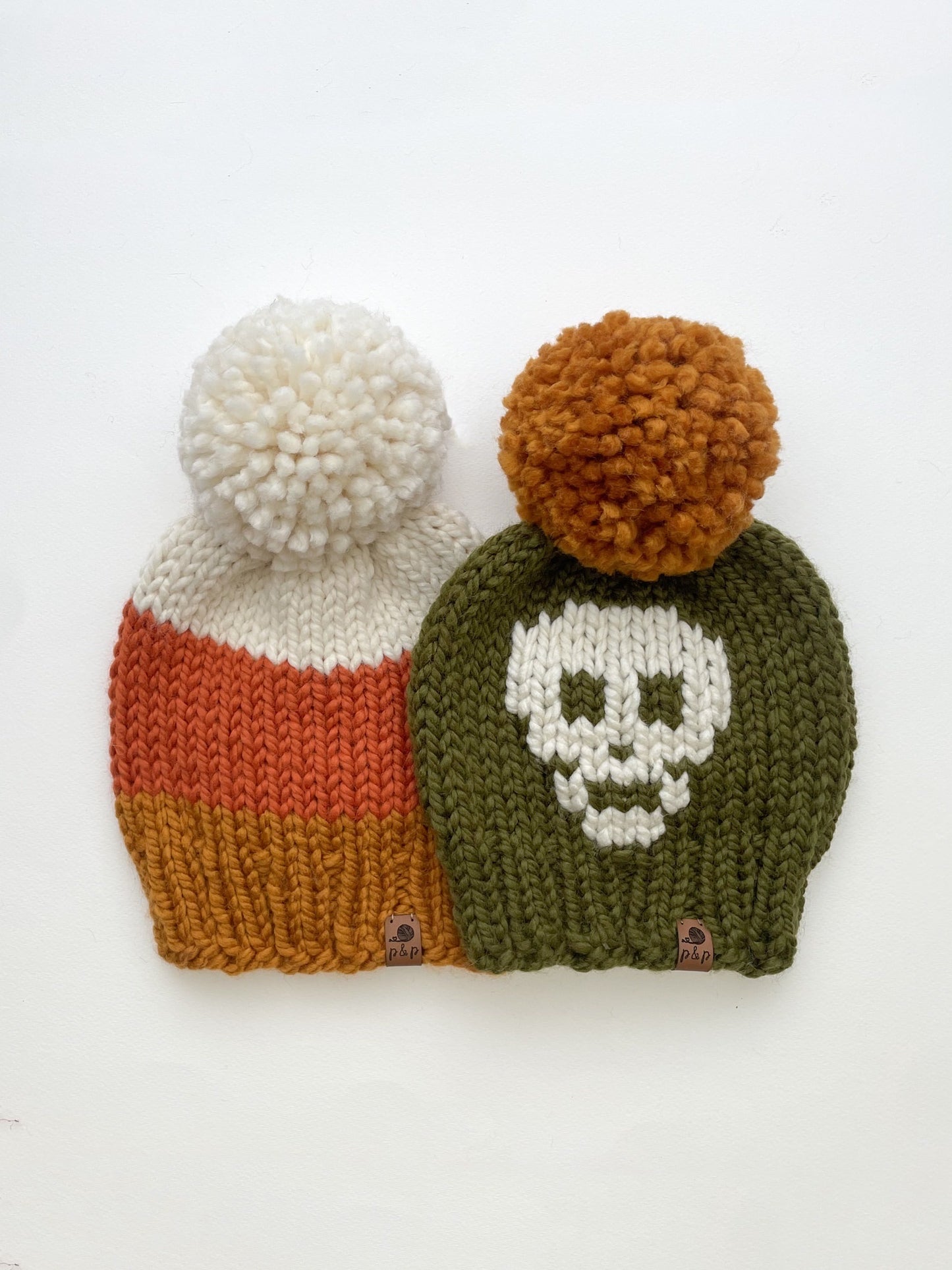 Hand Knit Beanie – Candy Corn | Pine & Poppy
