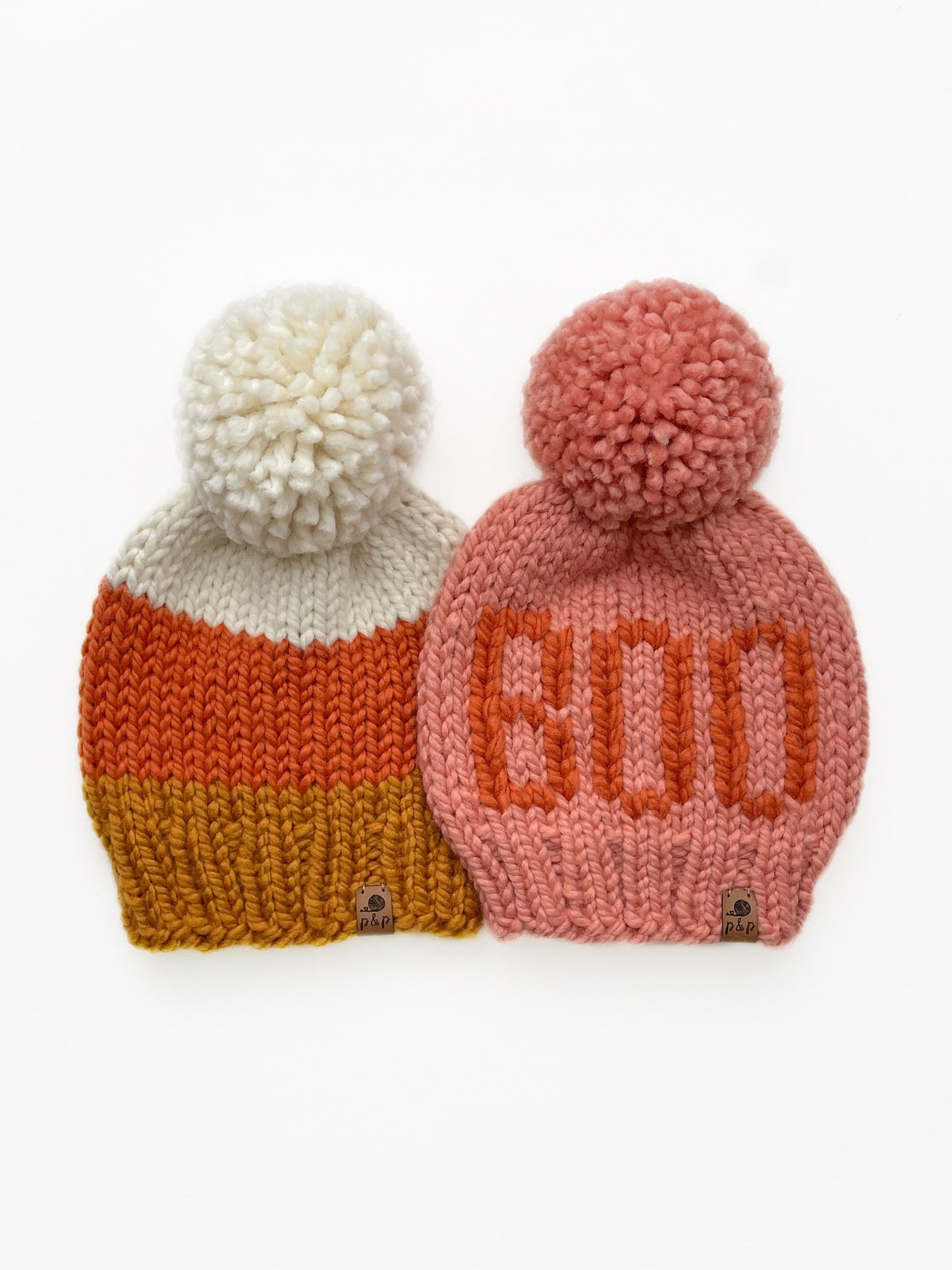 Hand Knit Beanie – Candy Corn | Pine & Poppy
