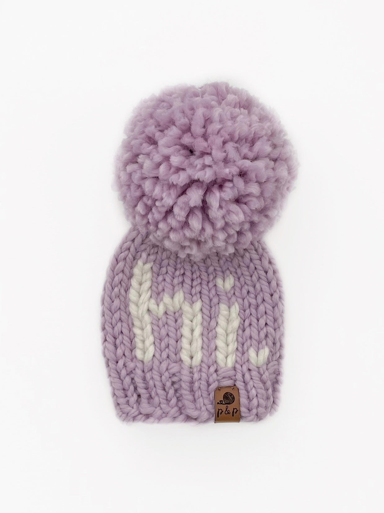 Hand Knit Beanie – "Hi" Hats| Pine & Poppy