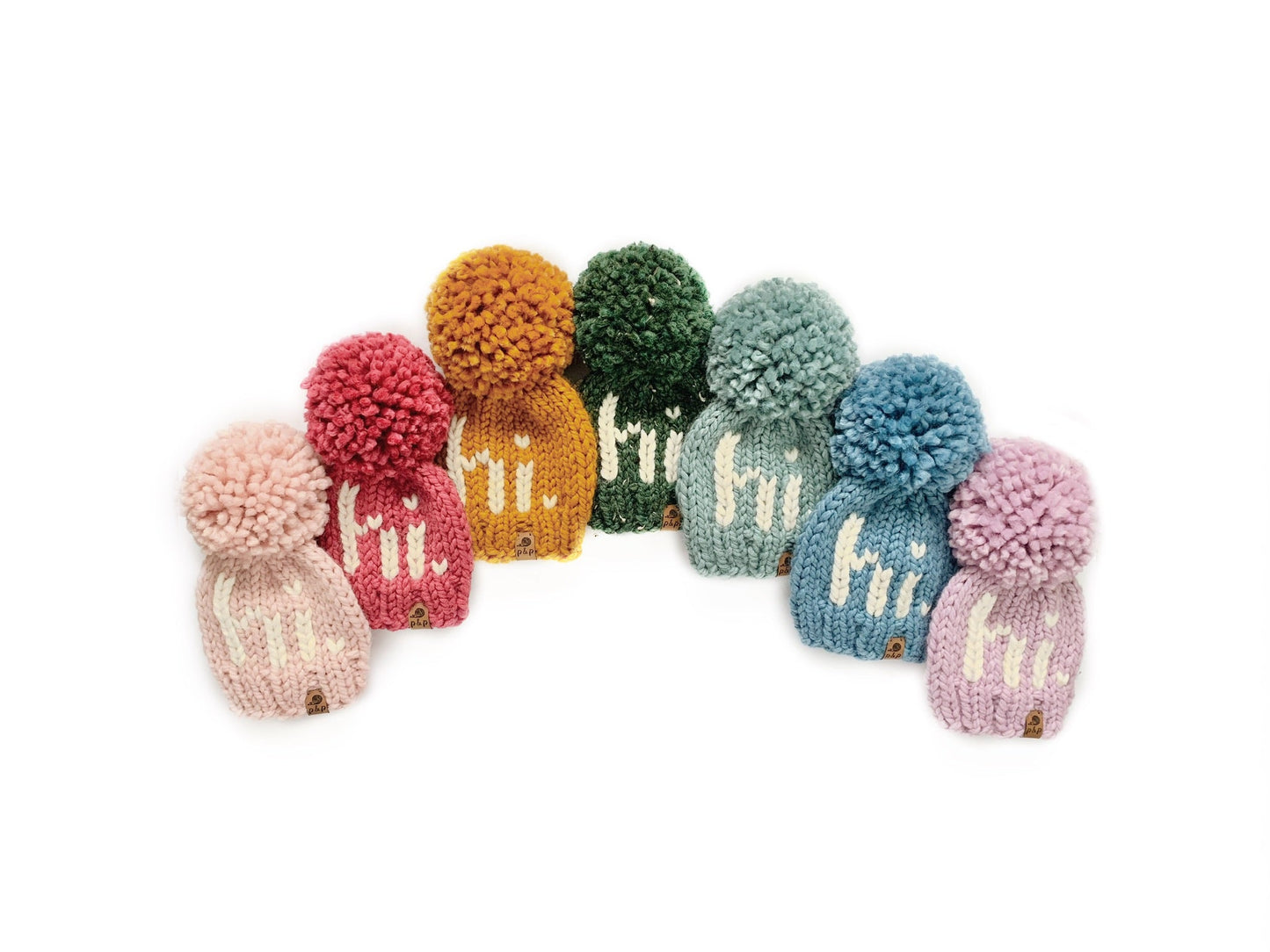 Hand Knit Beanie – "Hi" Hats| Pine & Poppy