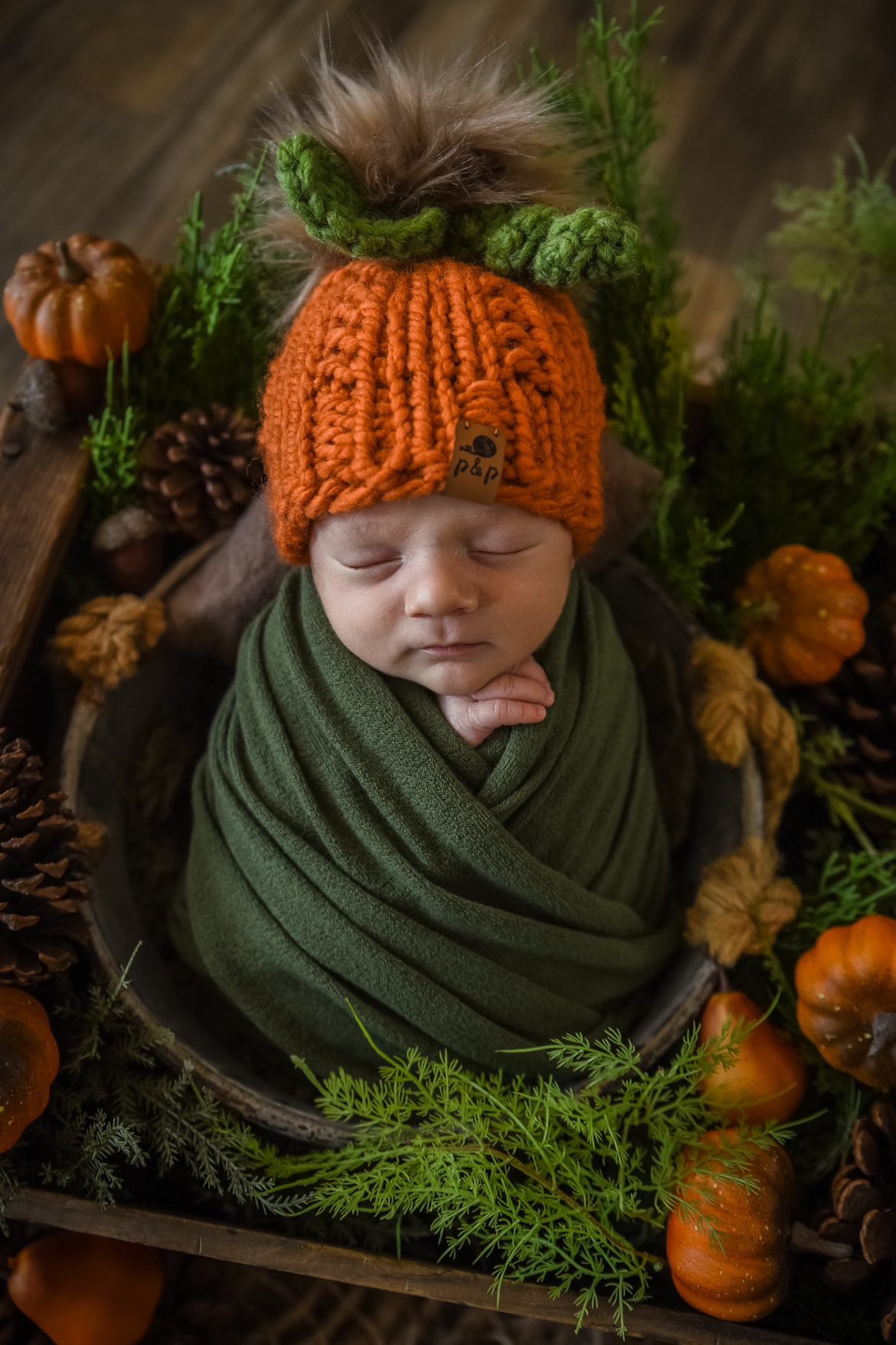 Hand Knit Beanie – Pumpkin | Pine & Poppy
