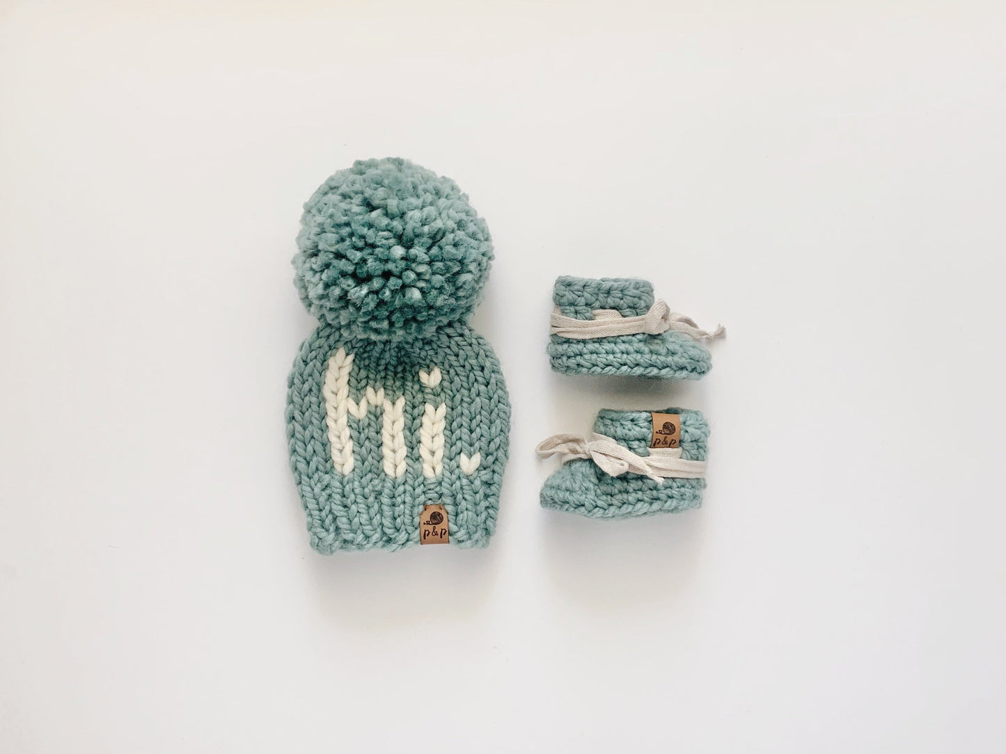 Hand Knit Beanie – "Hi" Hats| Pine & Poppy
