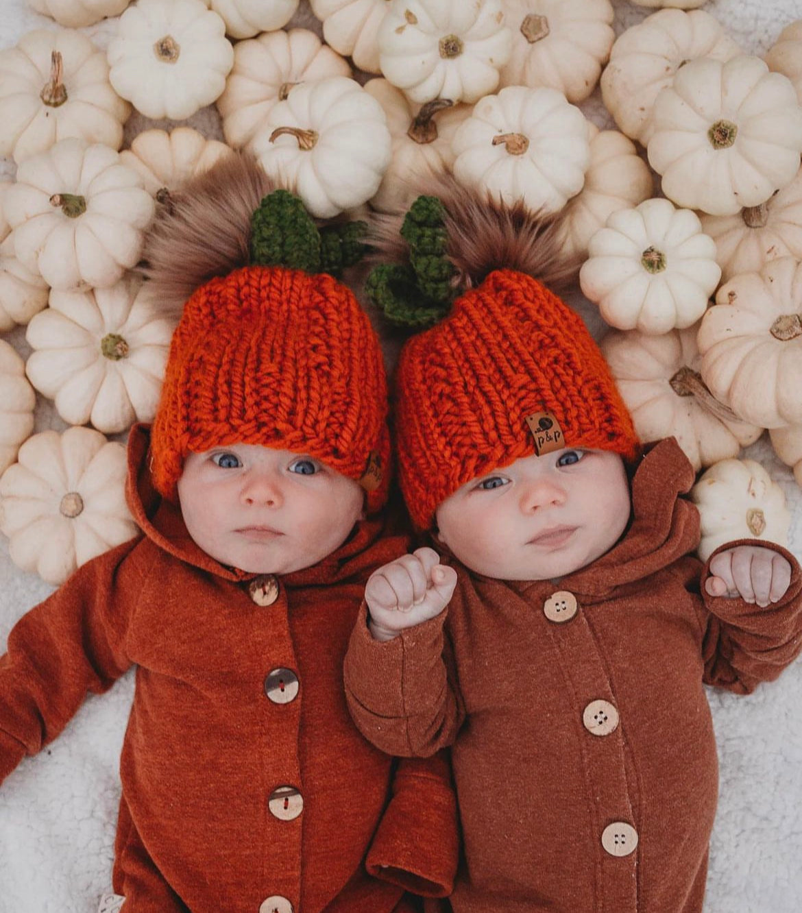 Hand Knit Beanie – Pumpkin | Pine & Poppy