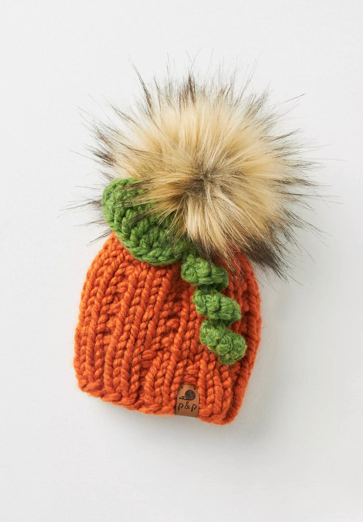 Hand Knit Beanie – Pumpkin | Pine & Poppy