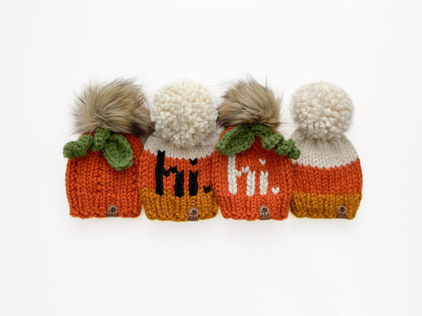 Hand Knit Beanie – Candy Corn | Pine & Poppy
