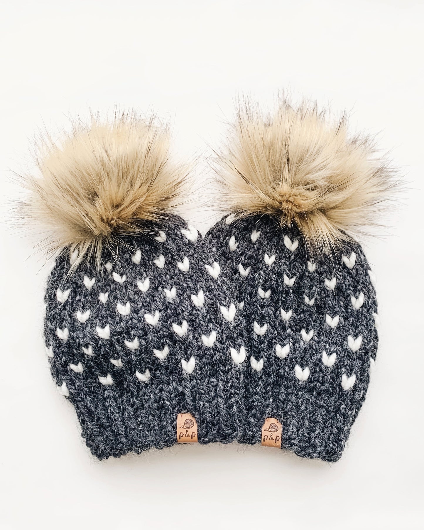 Heirloom Knit Mini Heart Hat Pattern (Digital Download) | Pine & Poppy