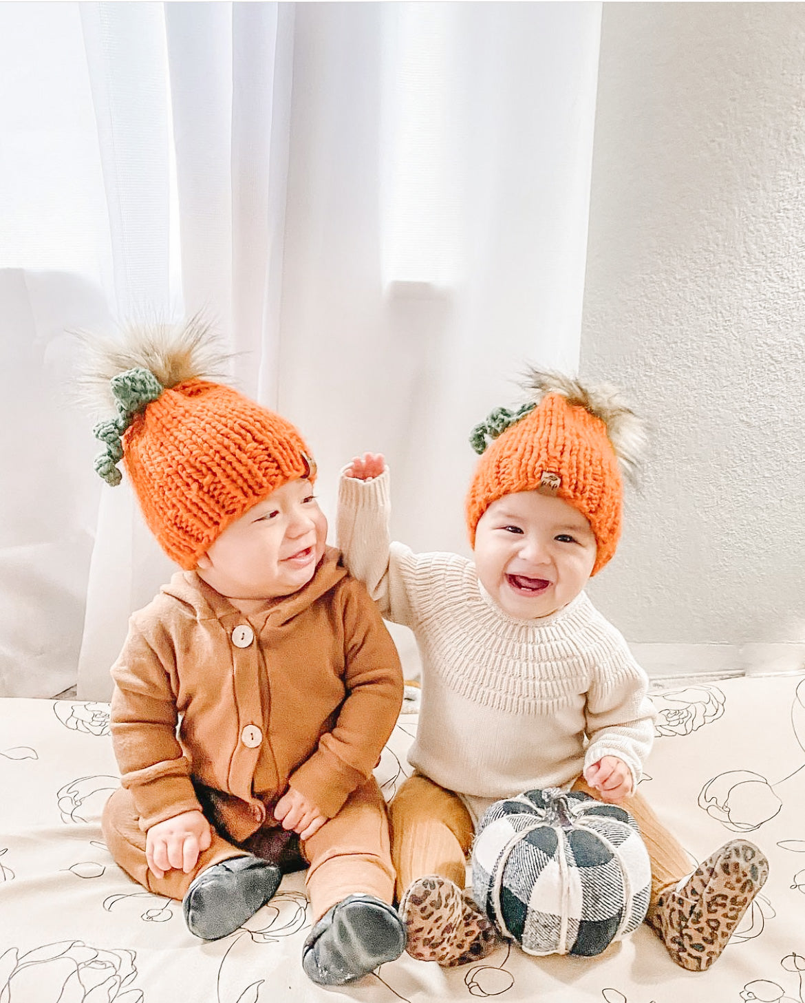 Hand Knit Beanie – Pumpkin | Pine & Poppy