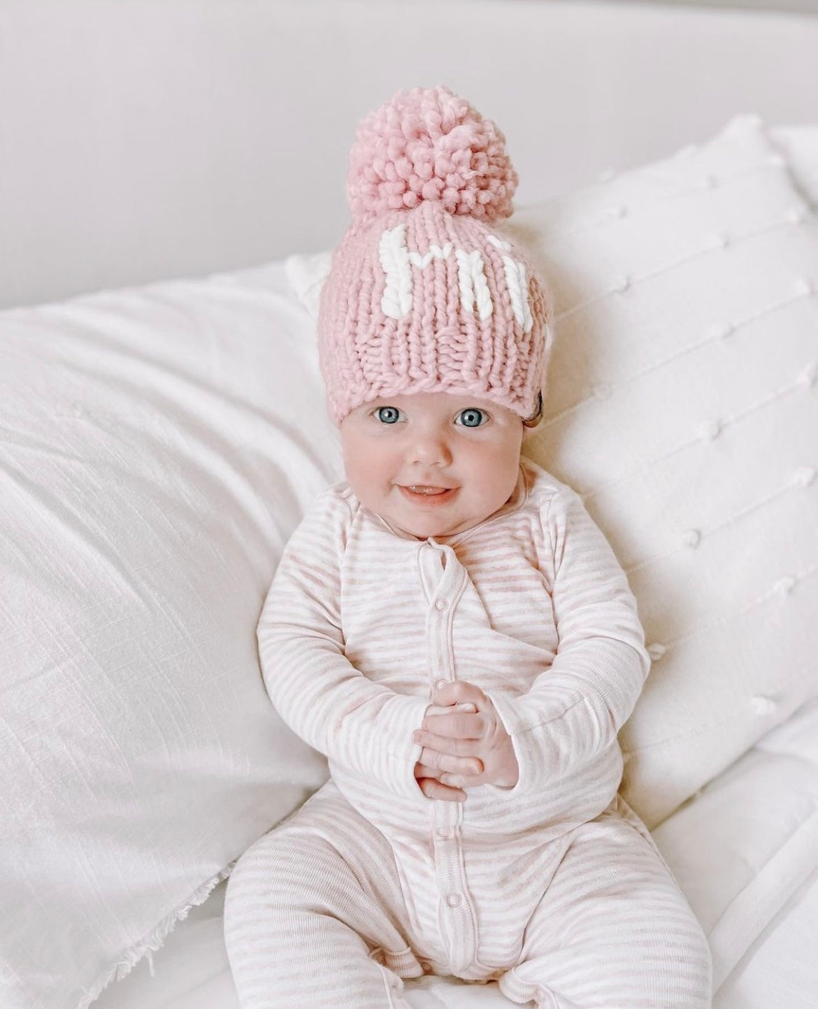 Hand Knit Beanie – "Hi" Hats| Pine & Poppy