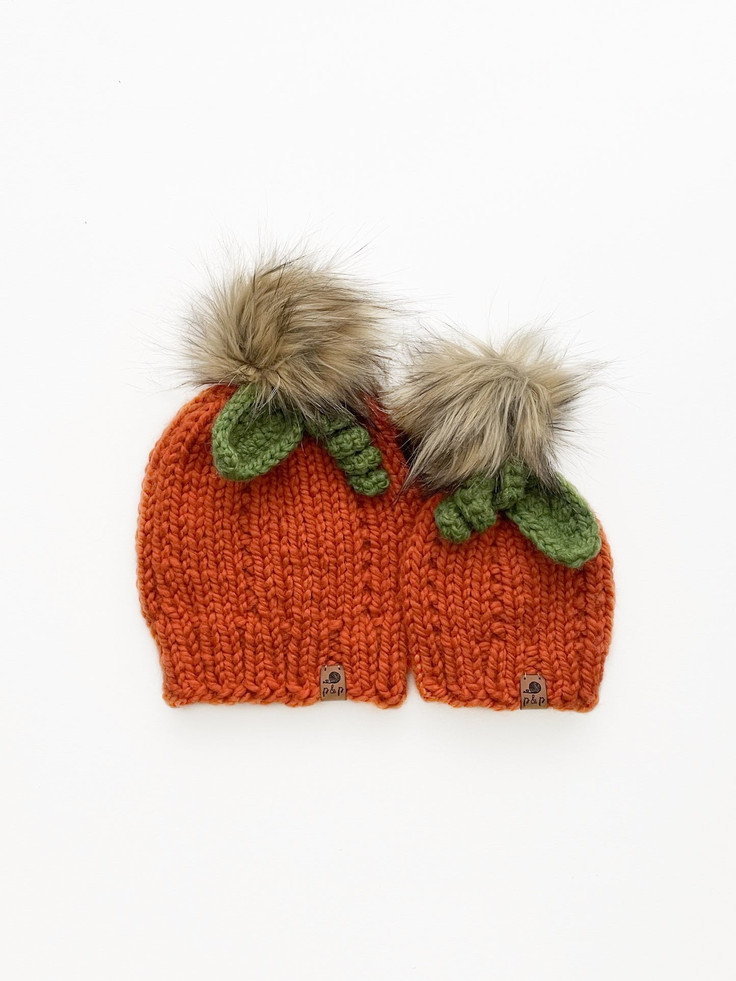 Hand Knit Beanie – Pumpkin | Pine & Poppy
