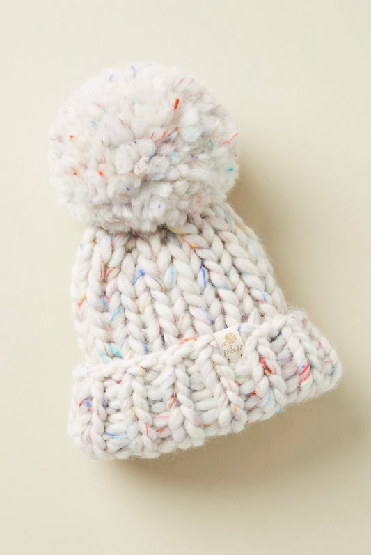 Hand Knit Beanie – Funfetti | Pine & Poppy