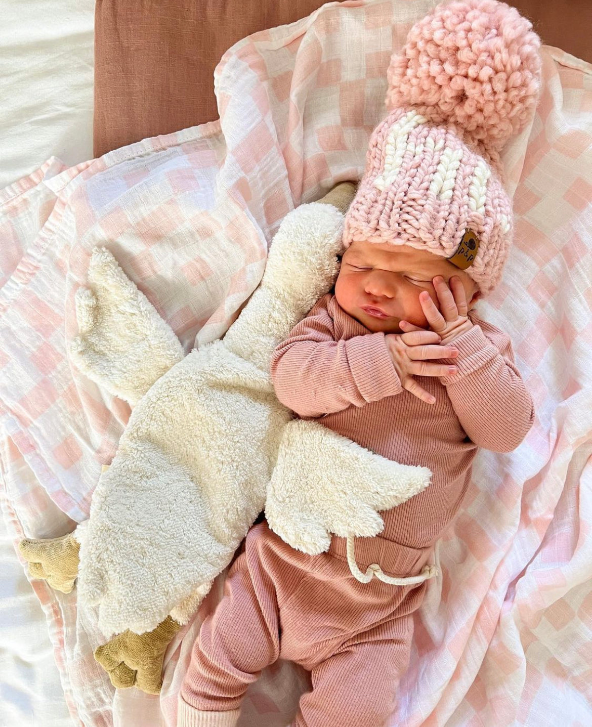 Hand Knit Beanie – "Hi" Hats| Pine & Poppy