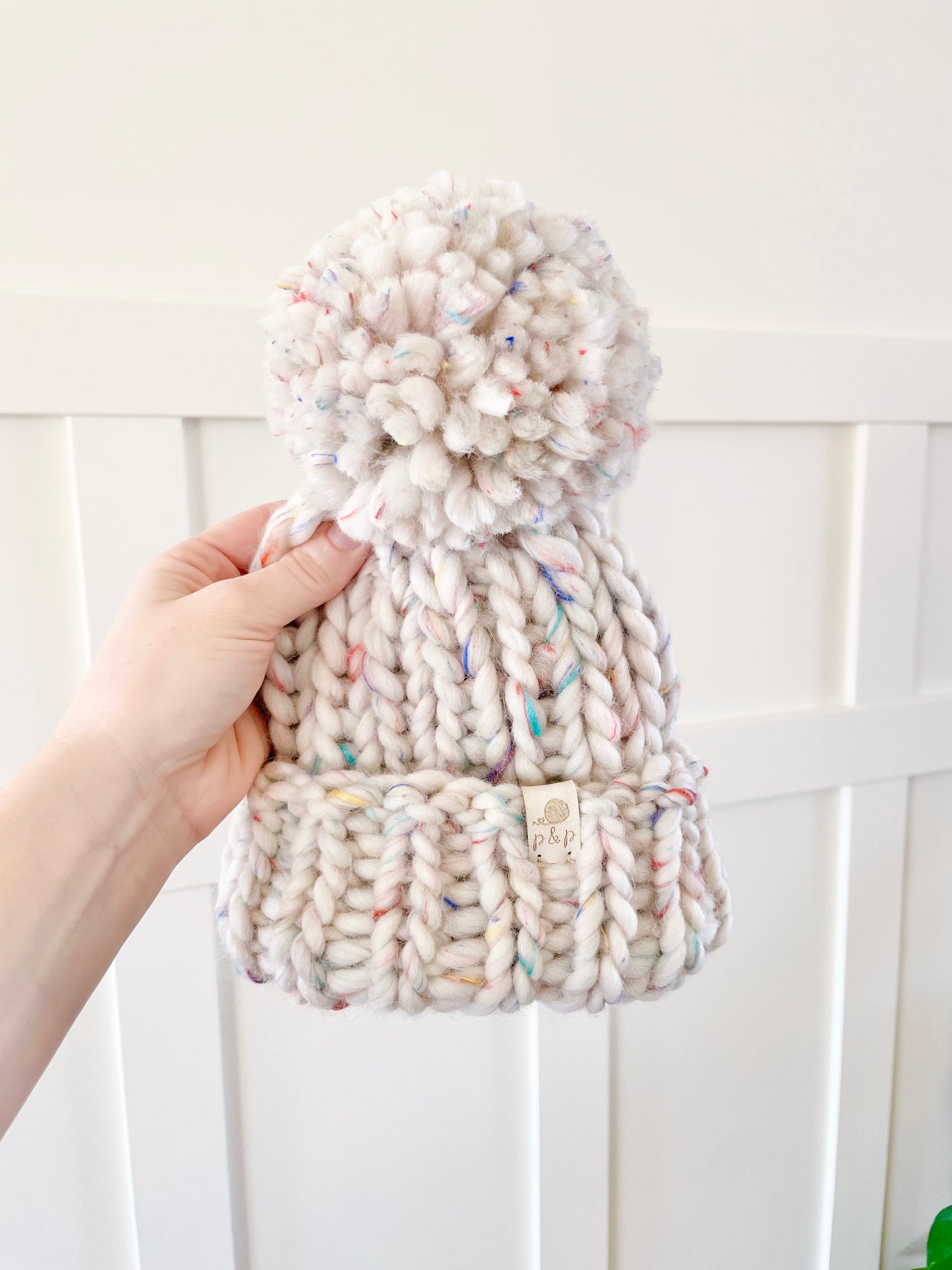 Hand Knit Beanie – Funfetti | Pine & Poppy